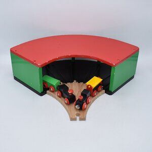Vintage Brio Trains and Roundhouse Railway Train Shed Compatible Thomas/Melissa